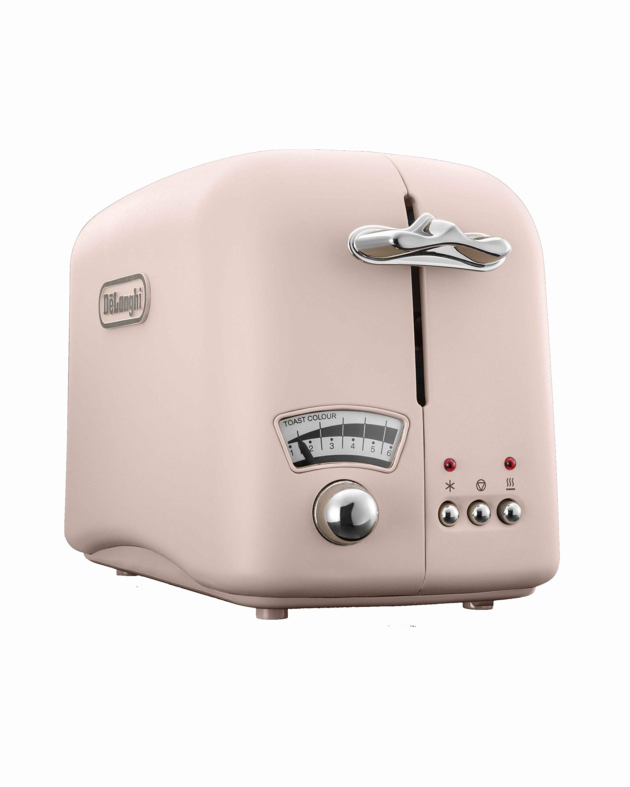 De'Longhi Argento Flora, 2 Slice Toaster, CT02PK, Peony Rose